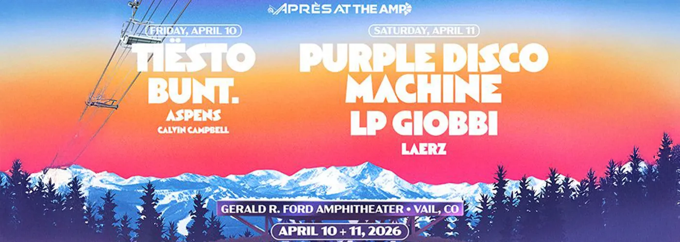 Apres at The Amp: Purple Disco Machine, LP Giobbi &amp; Laerz