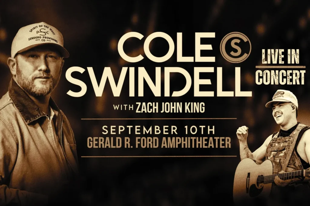 Cole Swindell at Gerald R. Ford Amphitheater